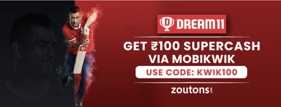 Dream11 coupon for today