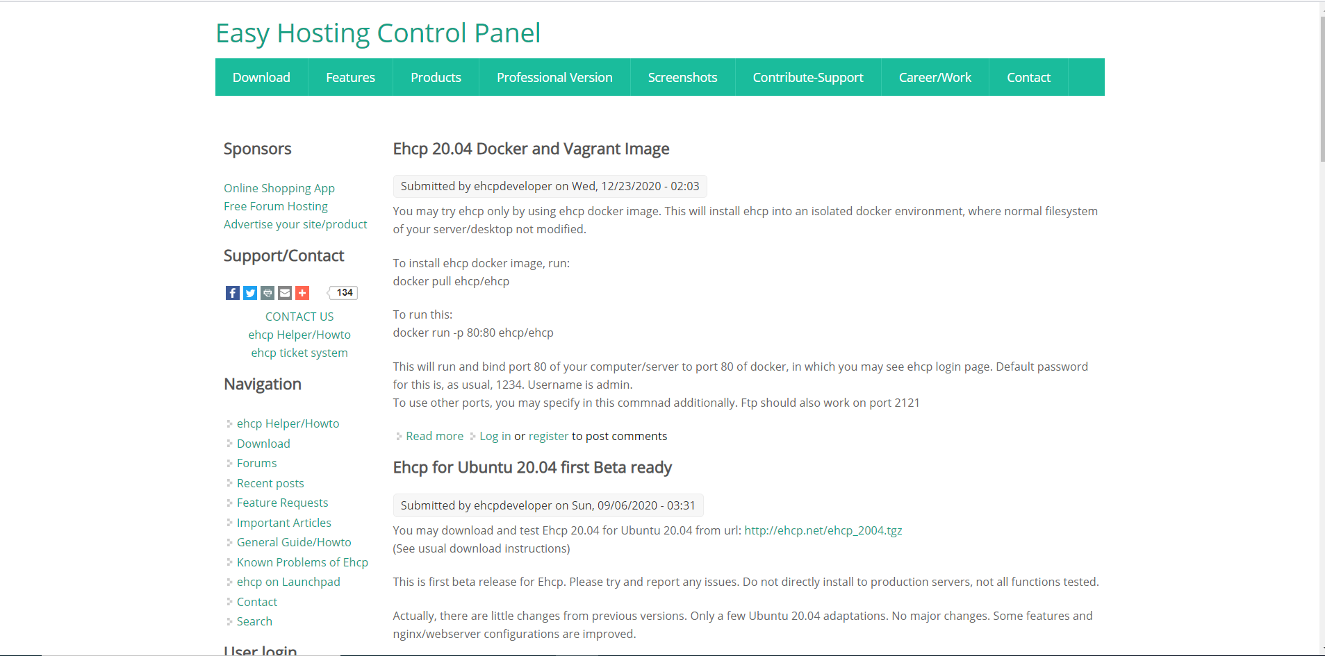 Easy Hosting Control Panel