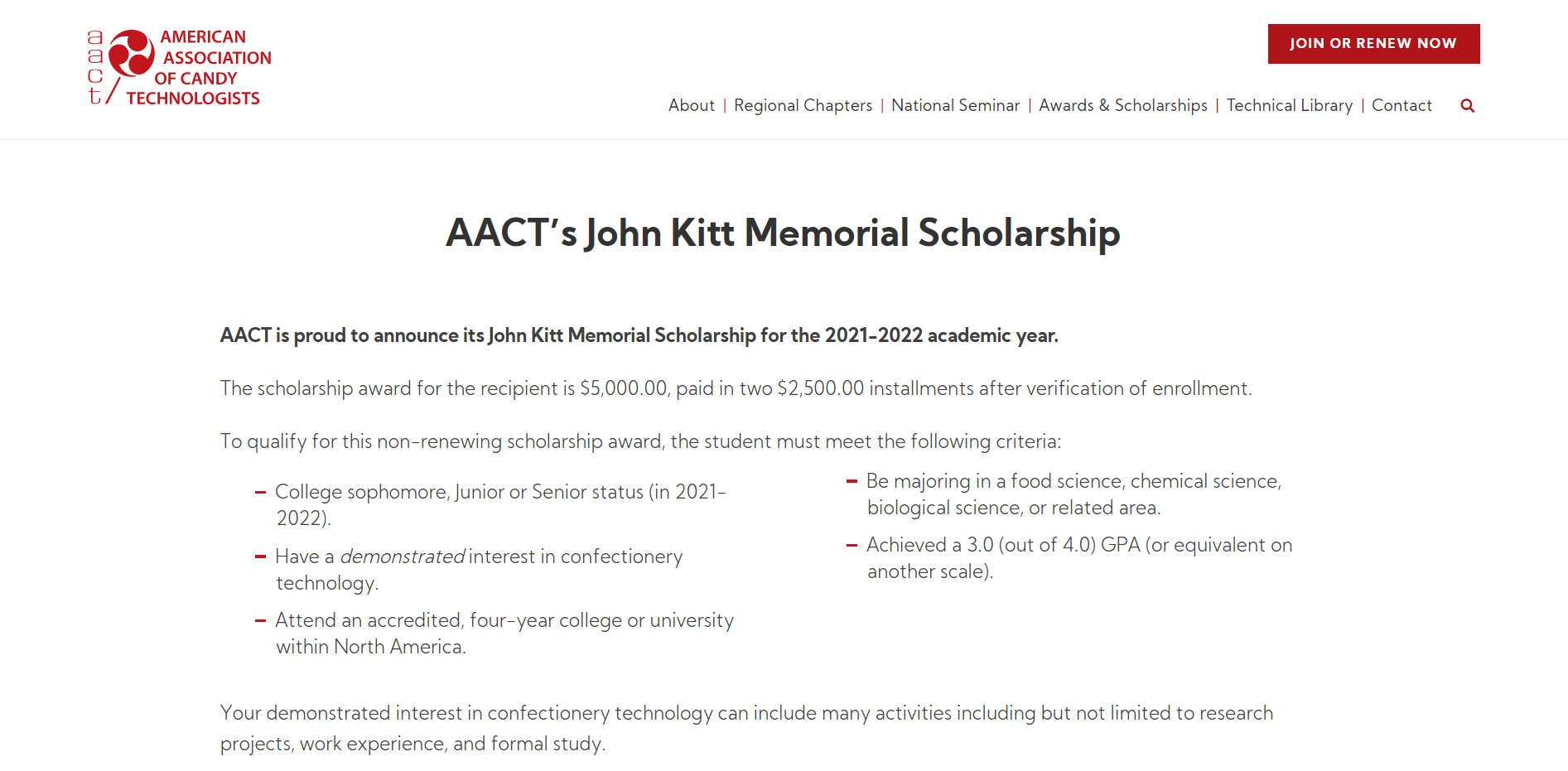 American Association of Candy Technologists