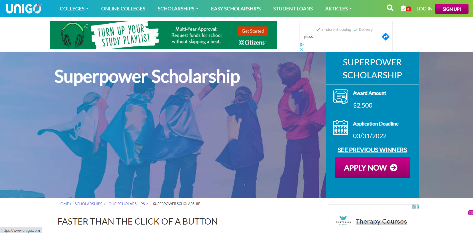 Superpower Scholarship