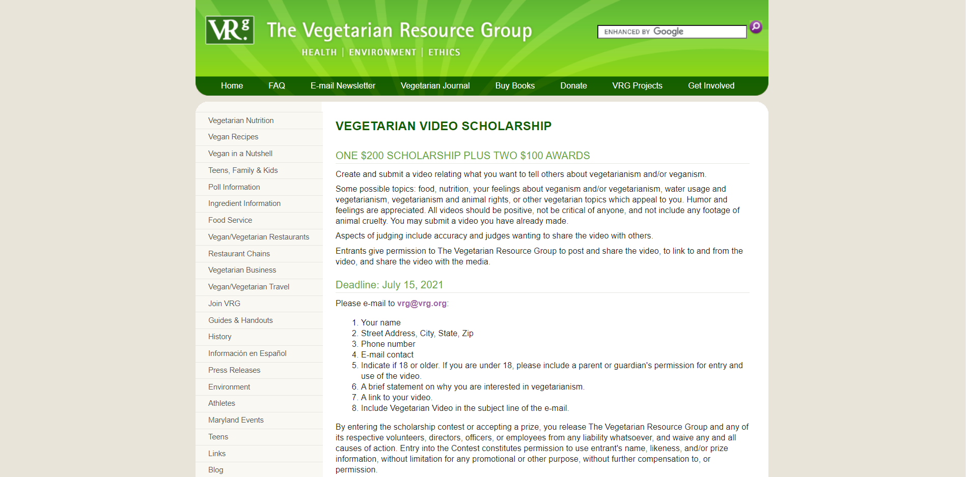 Vegetarian Resource Group