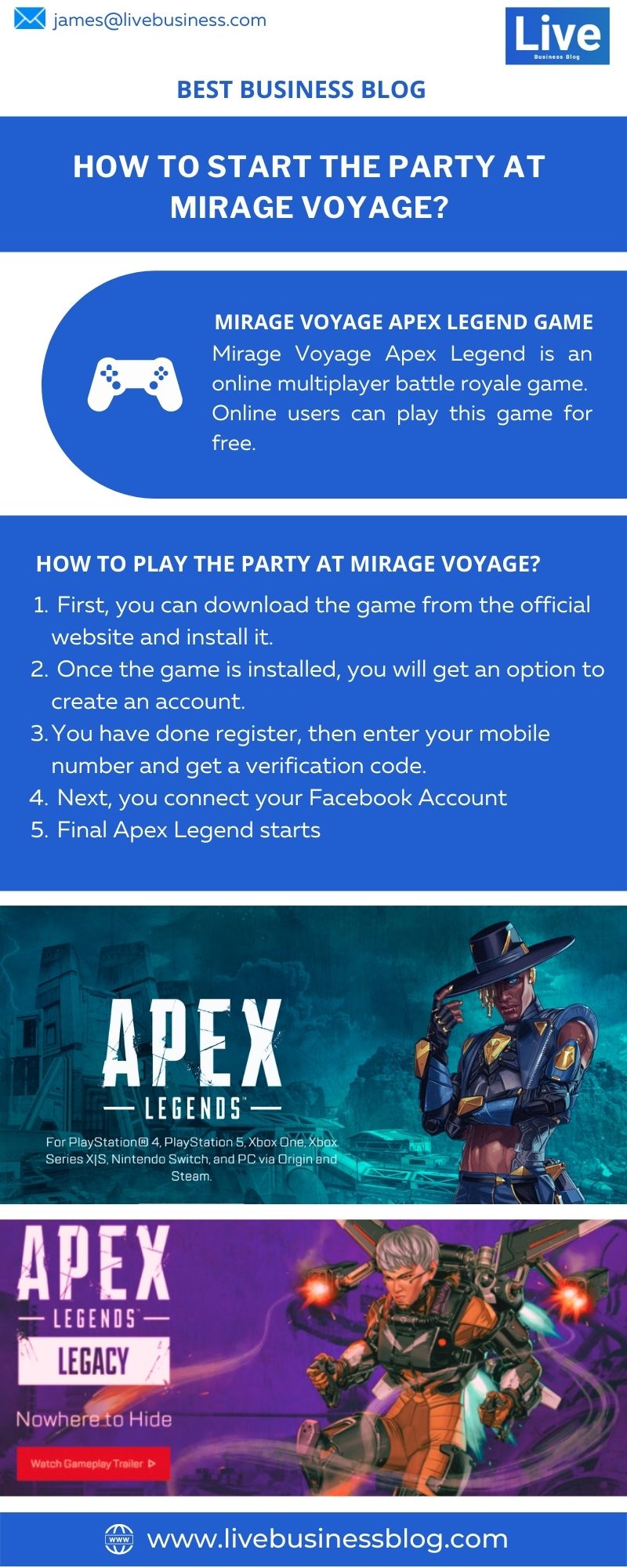 how to start the party at mirage voyage