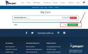 How to buy a domain in seekaPanel
