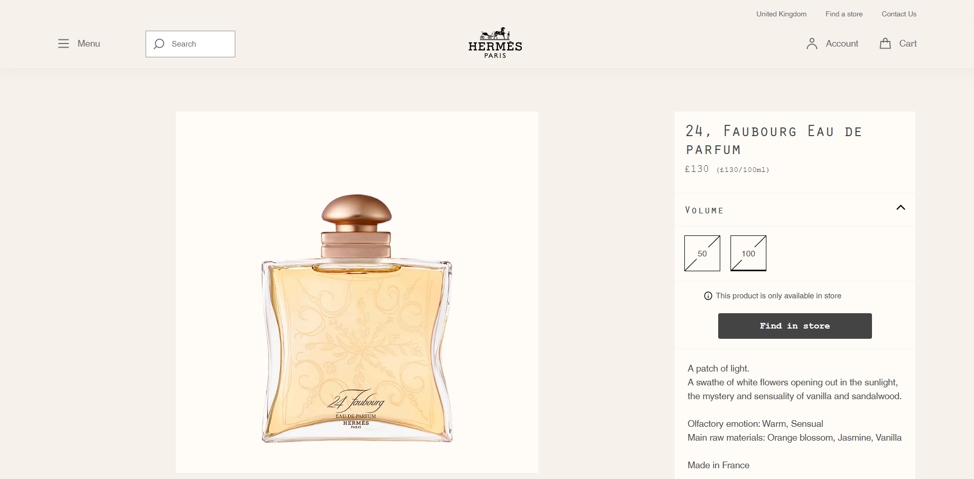 Hermes 24 Faubourg