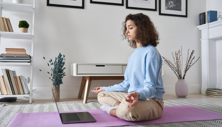 Beginning Of An Online Fitness Class